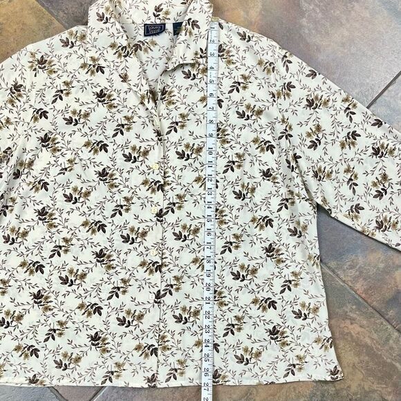 Laura Scott Floral Button Down Blouse 20W - Picture 5 of 8